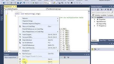 input and print its multiplication table c#