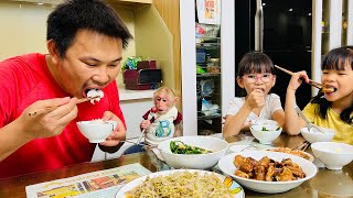 So Lovely! Bibi asked the whole family to quickly eat dinner