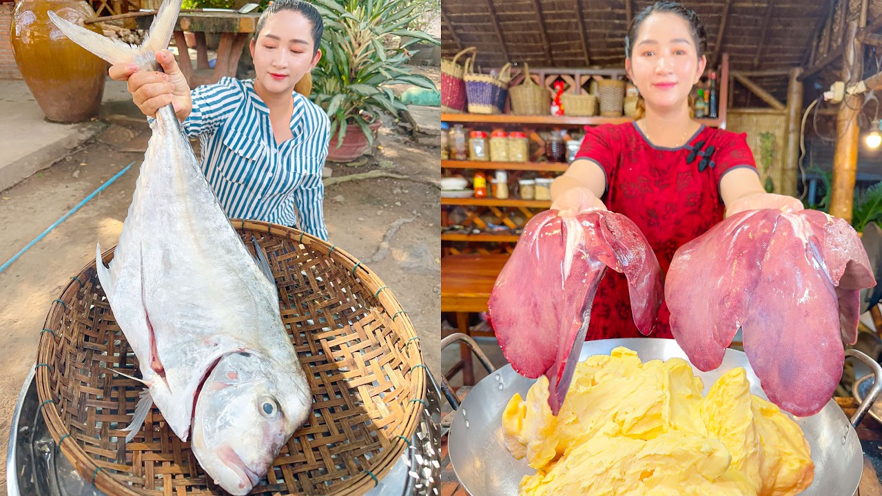 Fry Fish Tom Yum, Pig Liver Butter, Fry Chicken Liver, Green Pepper Fry | Mommy Chef | Cooking Skill