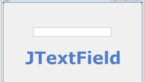 JTextField in Windows Builder Java - Intact Abode