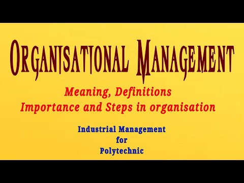 Video: Wat is organisatiemanagement?