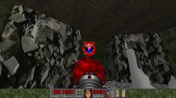 Ultimate Doom E2M9 Fortress Of Mistery (Secret Level) Ultra-Violence 100% Secrets + Items