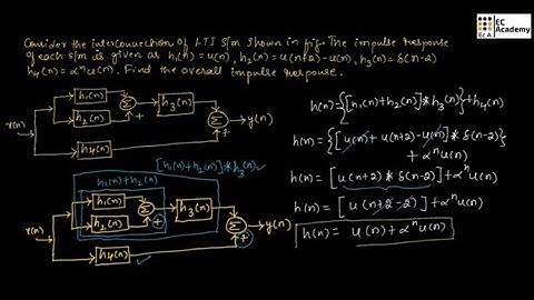 problem on Cascade & Parallel representation of LTI system in signals and systems || EC Academy