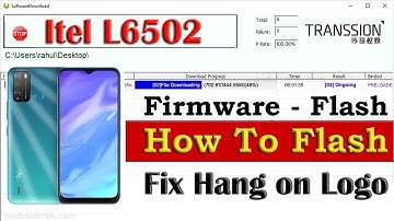 Itel L6502 Vision 1 Pro Full Flash Stock Rom Firmware - How To Flash - Hang On Logo Dead Boot Repair