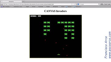 Desarrollar un juego de Spce Invaders con HTML5 y JavaScript