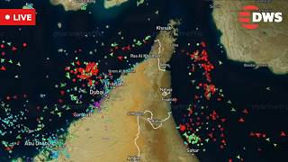 LIVE: Vessel Tracker Reveals Intense Traffic Flow In Strait Of Hormuz Waters | DWS News | AH14