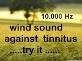 10 minutes wind at 10 000 hz as sound therapy for tinnitus acouphnes