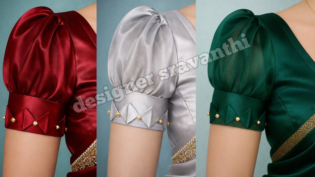 Perfect Fitting Blouse Sleeve Stitching for Beginners