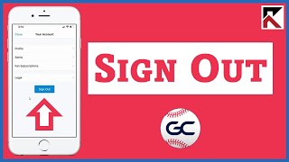How Sign Out GameChanger Baseball Softball App screenshot 2
