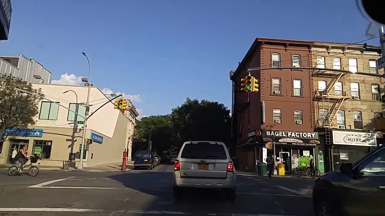 Driving by Park Slope in Brooklyn,New York