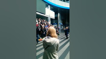 Ukraine❤️🇺🇦 Ukrainian choir at the Kyiv train station before the war