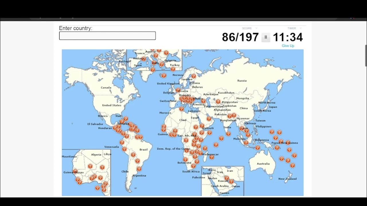 Naming 100 countries of the world Geography Nerd Sporcle YouTube