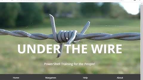 Connecting to Over The Wire or Under The Wire from a Windows 10 Machine