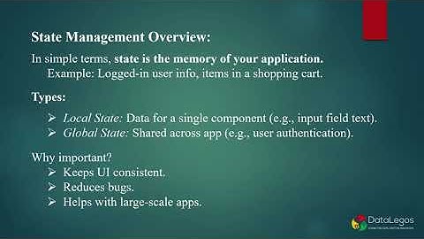 State Management Overview