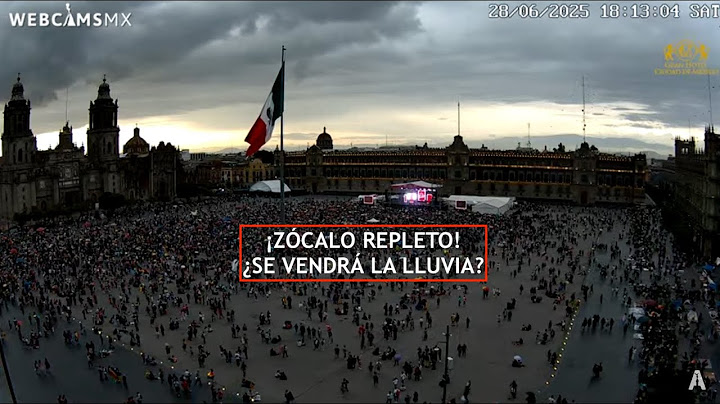 ⛈️ #CDMX | Zócalo repleto ¿Se vendrá la lluvia? Zócalo #EnVivo