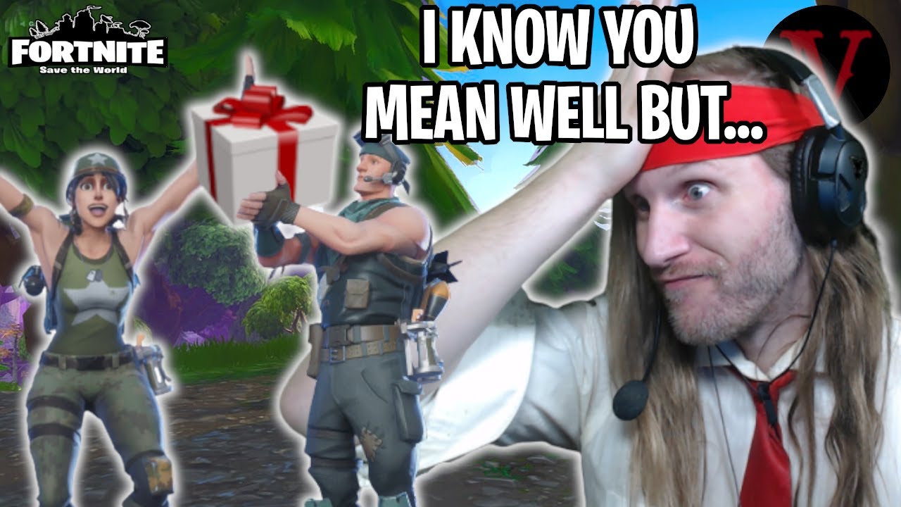 The Massive Problem with Noob Gun Gifting! | Fortnite Save the World | TeamVASH