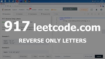 Разбор задачи 917 leetcode.com Reverse Only Letters. Решение на C++