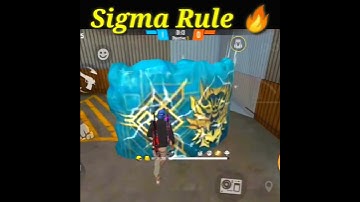 Sigma Rule 😈 In Free Fire #shorts #viral #ytshorts #raistar