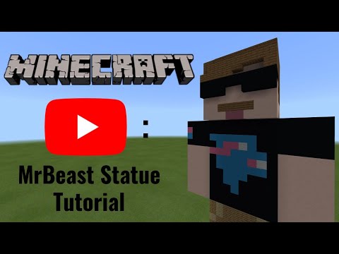 Minecraft | How To Make a MrBeast Statue (YouTuber) - YouTube