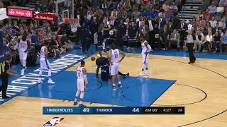 Karl-Anthony Towns Destroys Patrick Patterson | Thunder vs Timberwolves | 10/22/17