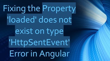 Fixing the Property 