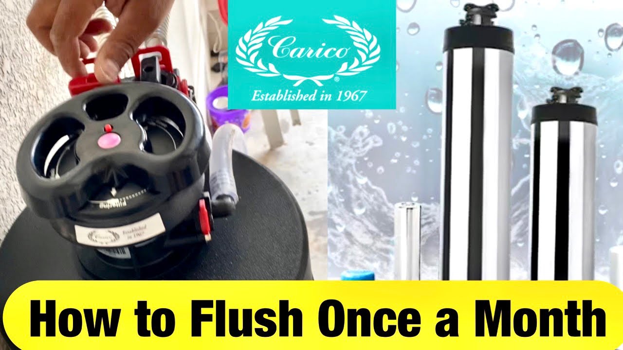 TUTORIAL HOW TO FLUSH THE CARICO WATER PURIFICATION SYSTEM ONCE A