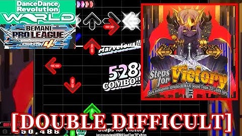 【DDR GP(WORLD)】 Steps for Victory [DOUBLE DIFFICULT] 譜面確認+Clap
