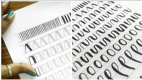 8 Basic Calligraphy Strokes - The Easy Way to Improve Your Calligraphy - Tutorial For Beginners