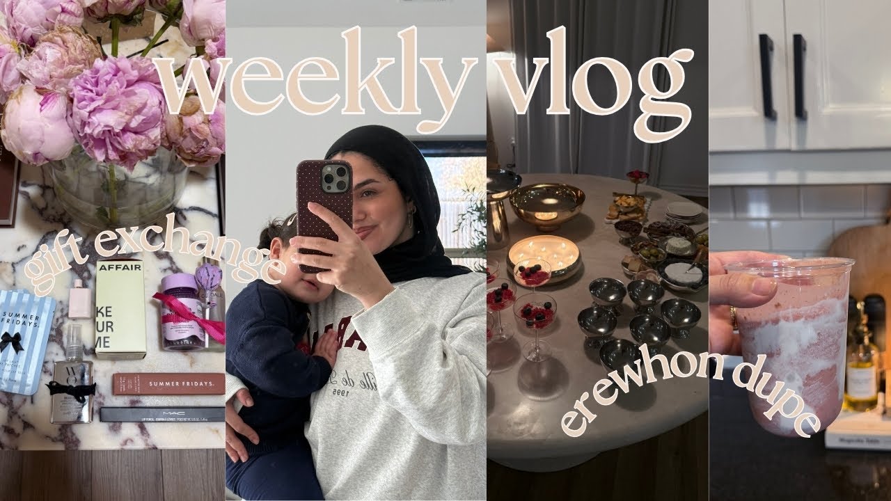spend the week with me! erewhon smoothie dupe, gift exchange w my besties, & more!