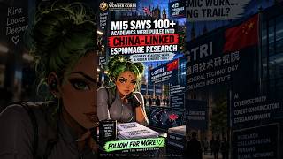 MI5 Says 100+ Academics Were Pulled Into China-Linked Espionage Research🕵️‍♀️📚#MI5 #CGTRI #Espionage