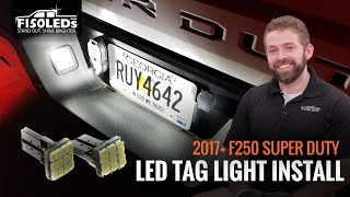 2017+ F250 SUPER DUTY LED TAG LICENSE PLATE LIGHTS F150LEDS.COM