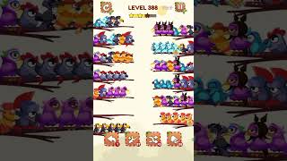 Bird Sort 2 color puzzle level 388 solution #games #gaming #puzzle #puzzlegame #easypuzzles 