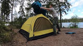Установка палатки Normal Ладога 3