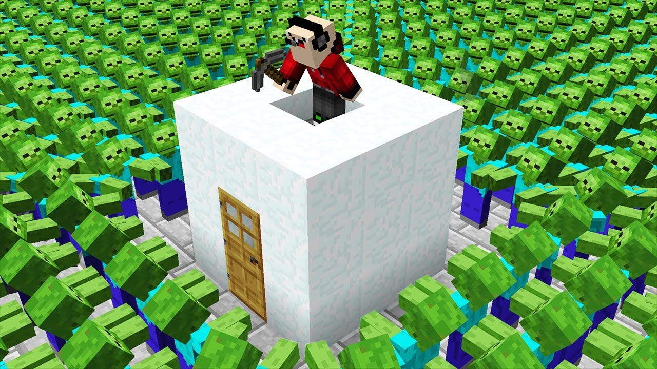girls like you 100,000 ZOMBIES vs SNOW HOUSE!