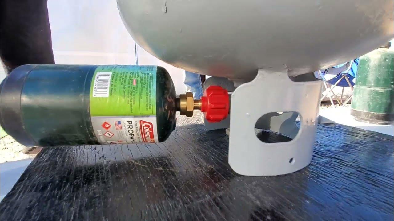 Refilling my green propane bottles YouTube