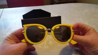 Lucky Leaf Retro Yellow Kids Cat Eye Sunglasses Review