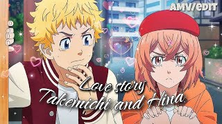 Tokyo Revengers Takemichi and Hina Love story Indila AMV/edit