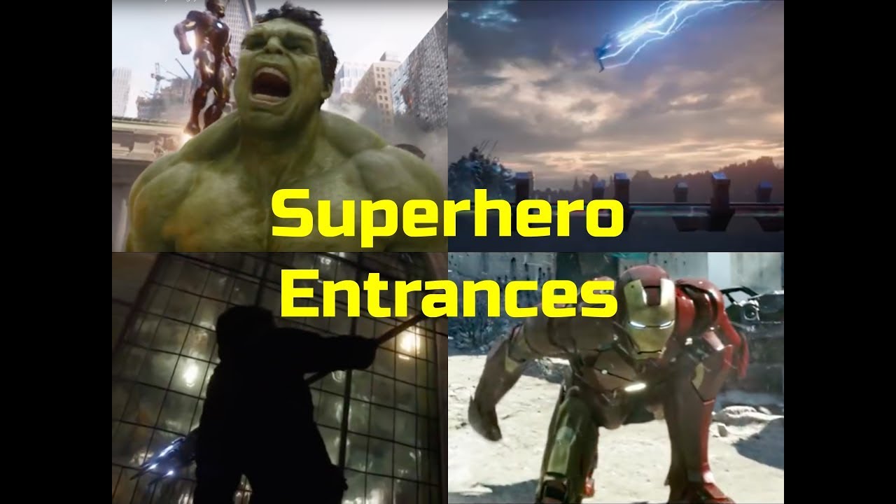 Top Marvel Superhero Entrances Part 1 YouTube