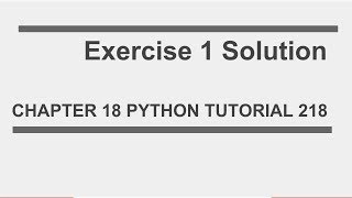 File I/O : Exercise 1 solution