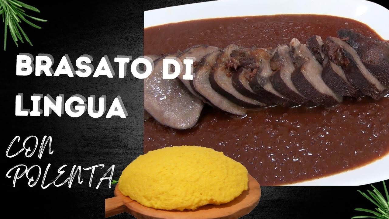 Brasato di lingua con polenta
