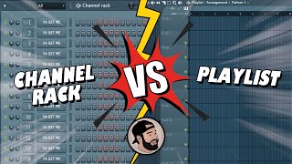 Channel Rack Drums VS. Playlist Drums in FL Studio