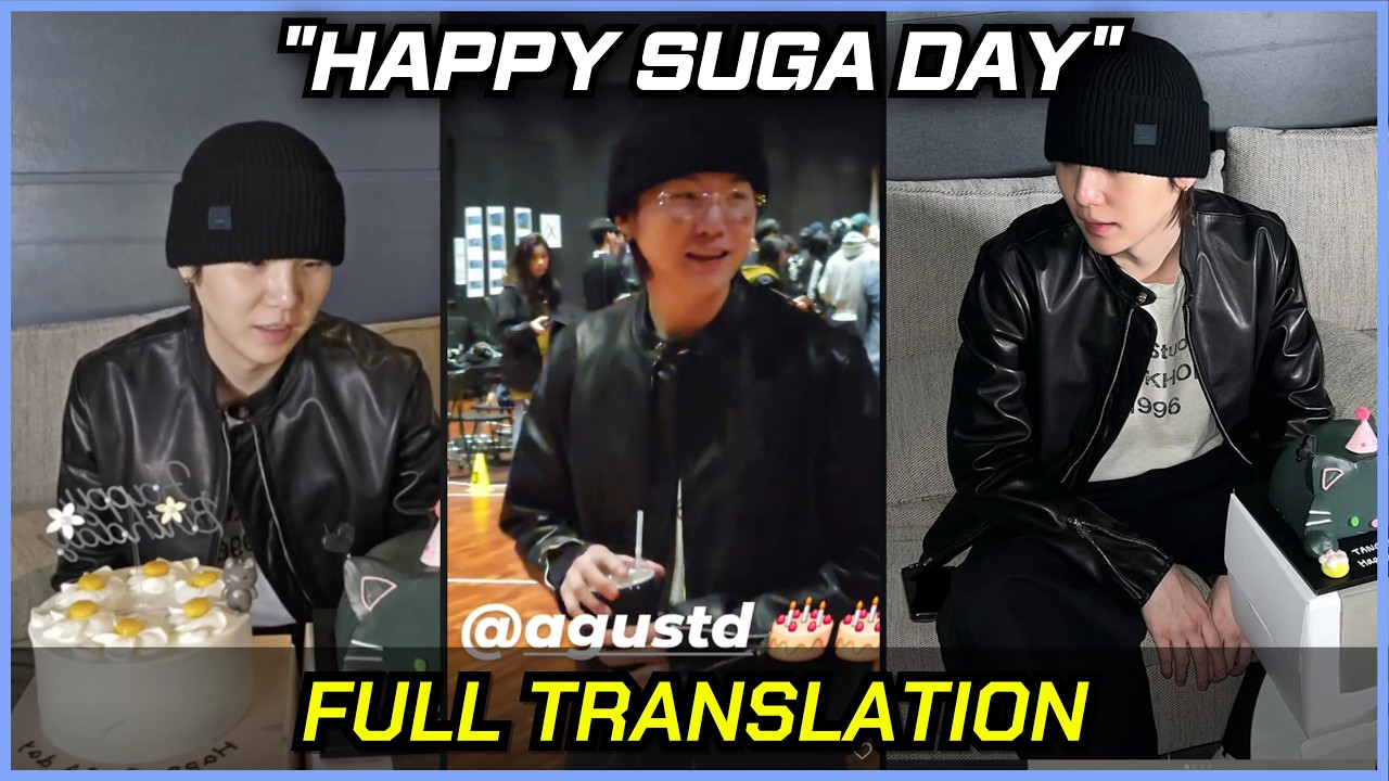 SUGA's Surprise Birthday Weverse Live Before Comeback (Full Translation & Reaction)
