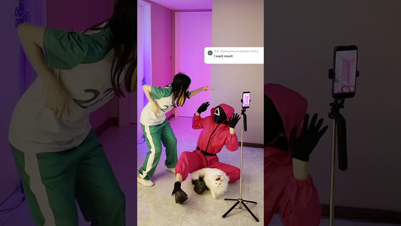LOOK AT THE END🤣#funny #cosplay #player222 #squidgame #dance