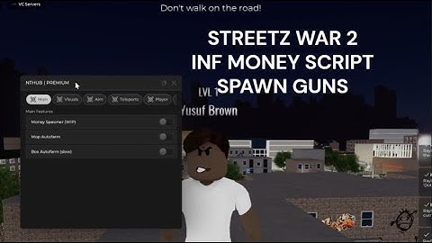 STREETZ WAR 2 SPAWN GUN SCRIPT, INF MONEY (FREE) | ROBLOX