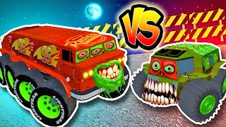 😱SHERP ZOMBIE 🆚 Terrible ALL-TERRAIN MCQUEEN ZOMBIE 8 Wheels😱| BeamNG Drive