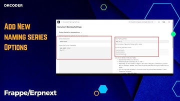 Add Custom Naming Options to Any DocType (No Code!) || frappe/erpnext  #frappe #erpnext #dkcoder