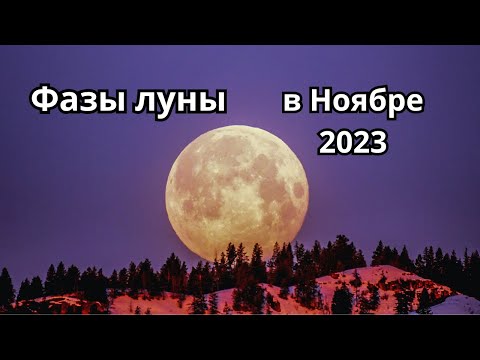 Фазы луны в Ноябре 2023 года