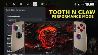MSI Claw 8AI — Tooth N Claw Performance Mode Explained (With Live FPS Demos) — You MUST Try This!