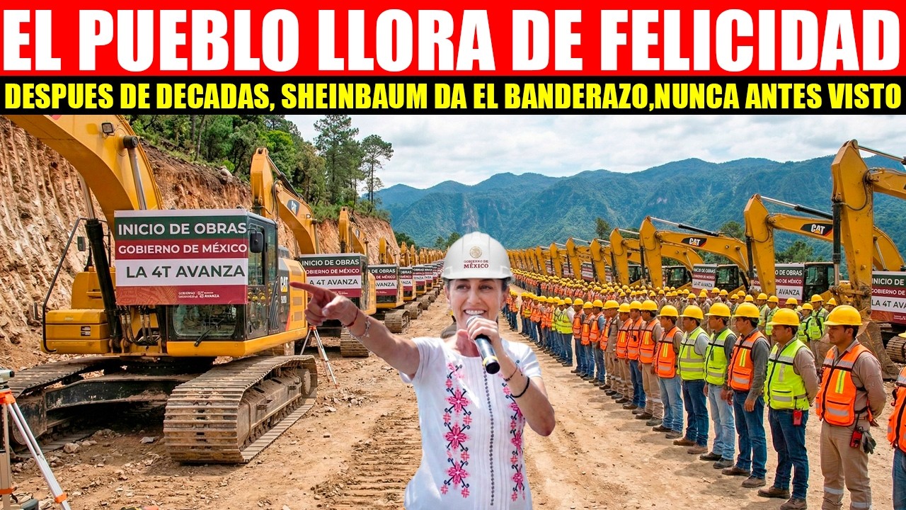 🇲🇽👏🏽TODOS LOS GOBIERNOS SIEMPRE LO PROMETIAN NADIE CUMPLIO, HOY SHEINBAUM DA EL BANDERAZO DE INICIO