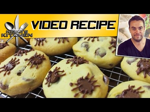 chocolate-chip-spider-cookies